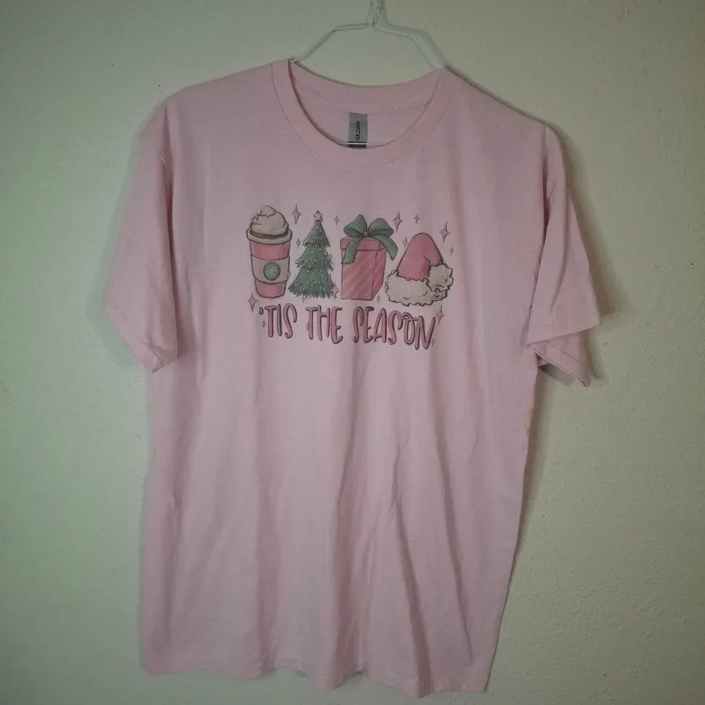 Pink 'Tis the Season T-Shirt size large
